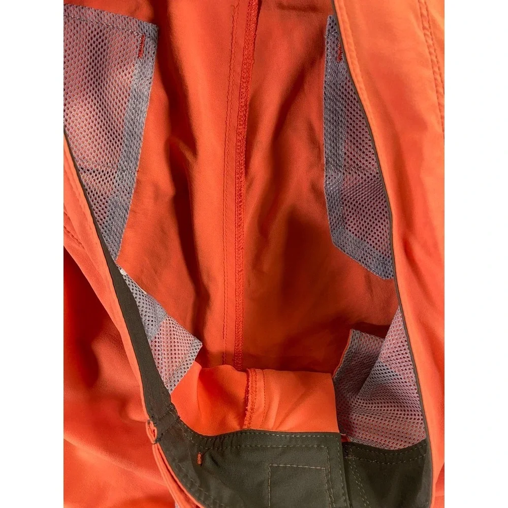 Stio CFS Board Shorts Mens 30 Orange Drawstring Zip Pocket Beach Swimming